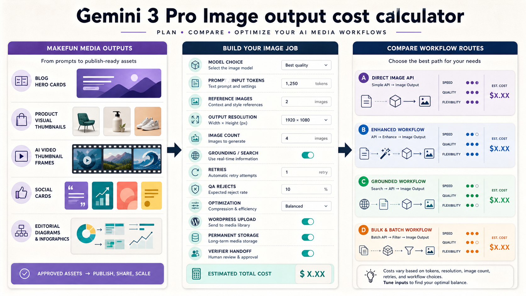 Gemini 3 Pro Image Cost: Output Calculator
