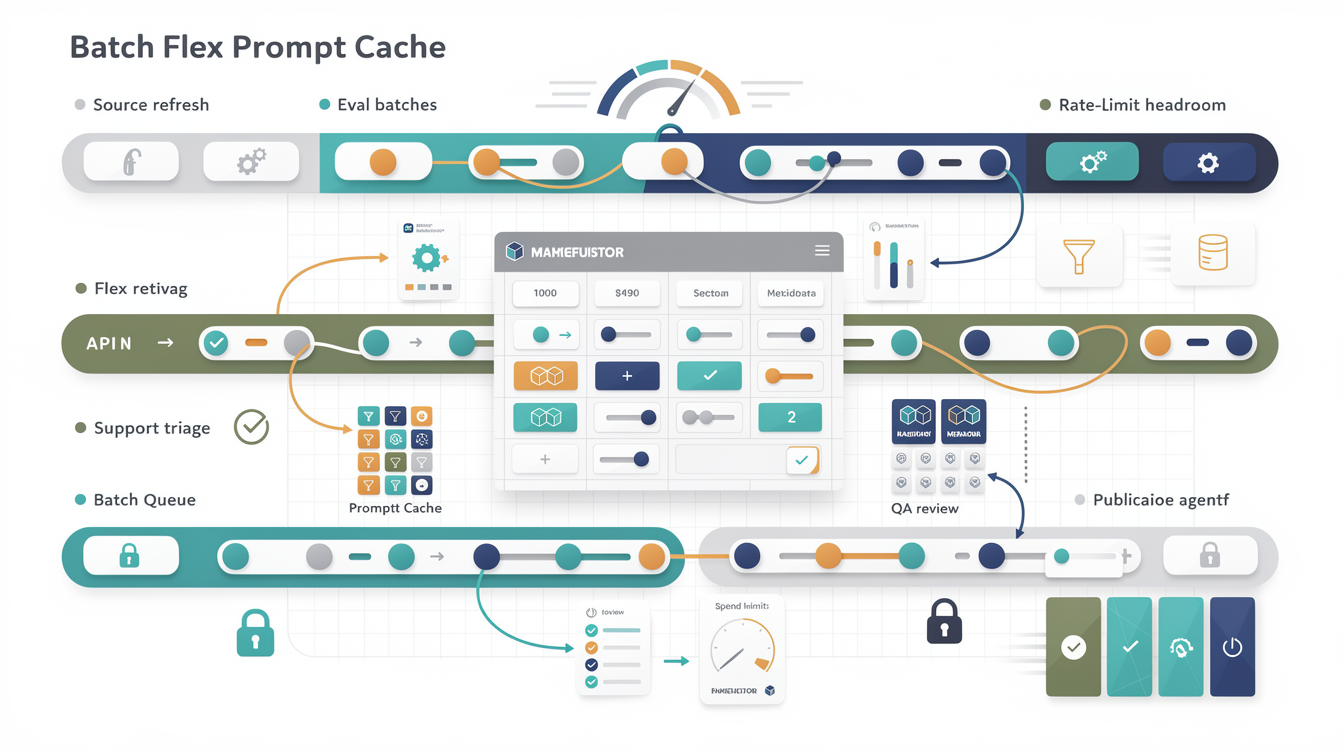 Groq Batch Flex prompt cache cost calculator for Makefun SEO source refresh eval media metadata and support triage workflows